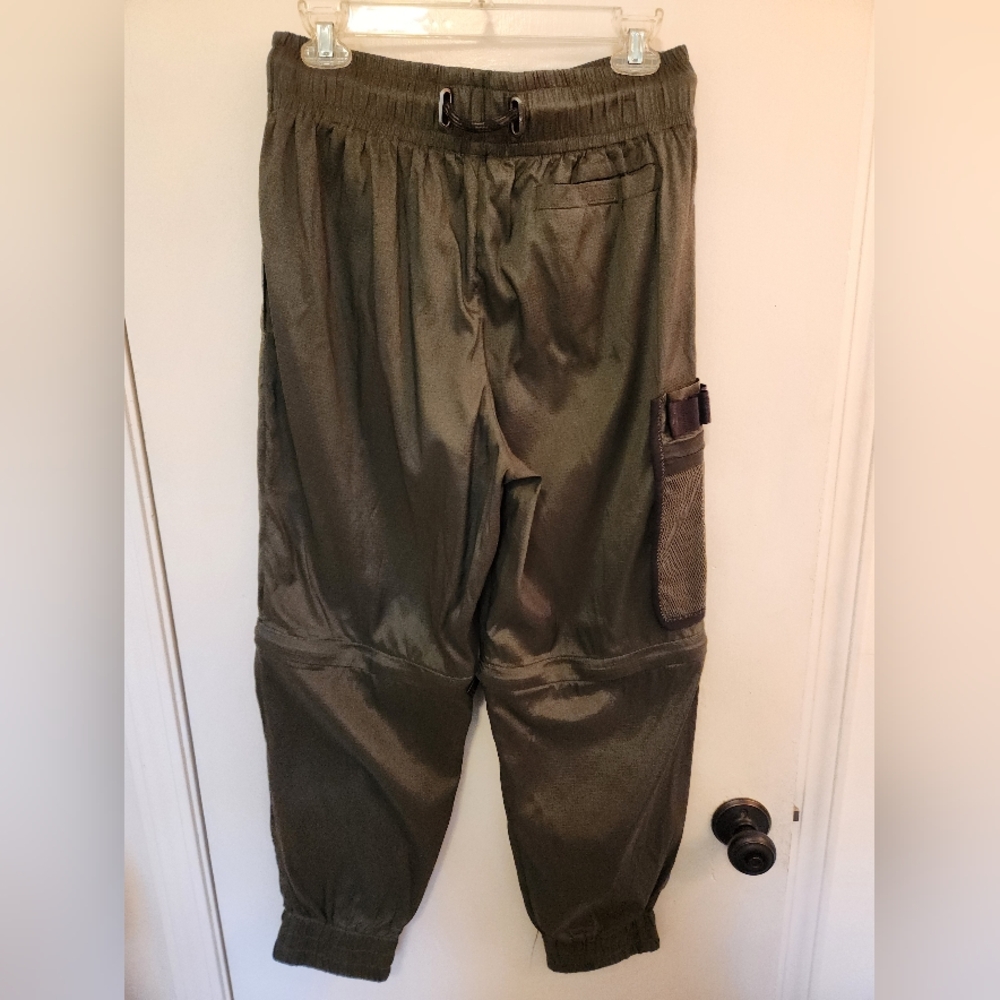 Fendi Dark Green Nylon Convertible Ripstop Track Pant - Picture 8 of 9
